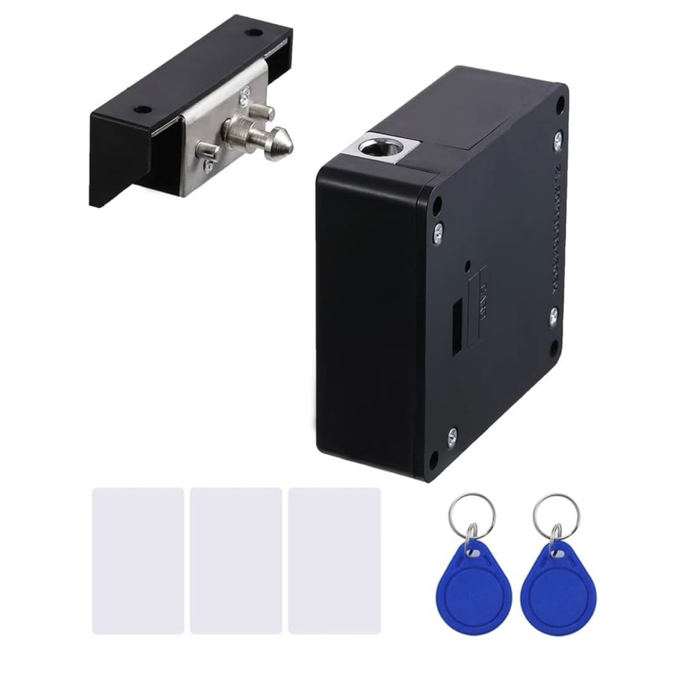 Hidden Cabinet Lock. New. Battery powered. Magnetic operated. Hidden mechanism.